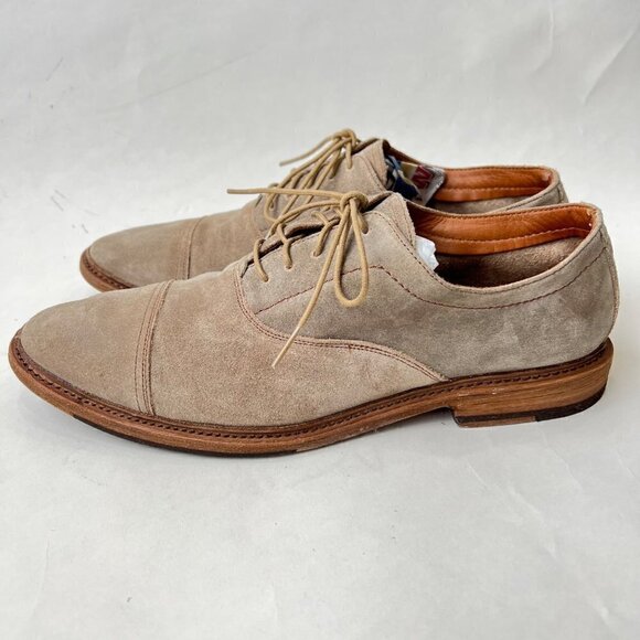 ❤️ Frye Paul Bal Oxford in Suede leather, Tan, Size 10.5 D main image 5
